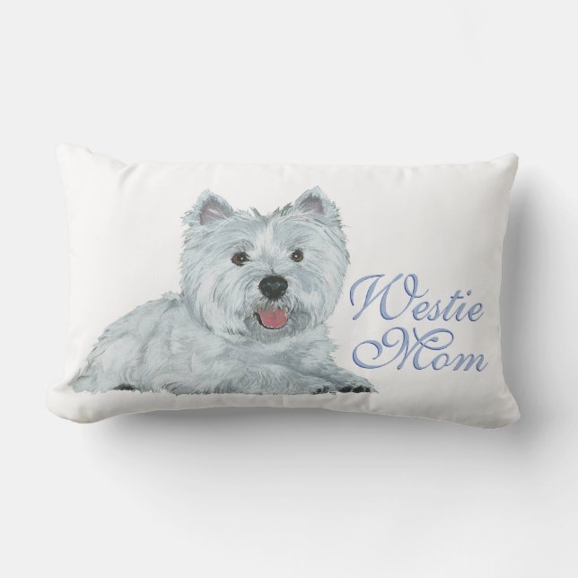 Westie Mamma Lumbarkudde (Framsida)