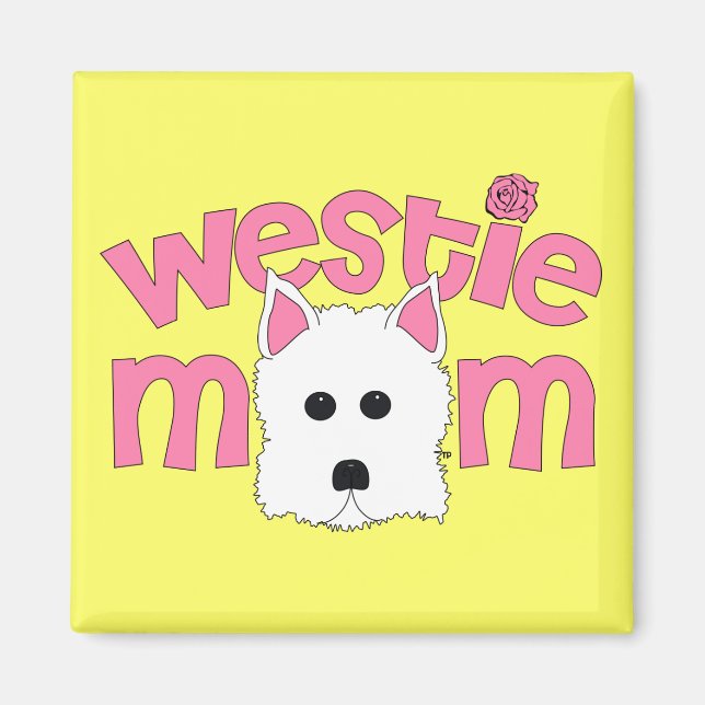 Westie Mamma Magnet (Framsidan)