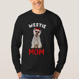 Westie Mamma Mamma Westie Hundägare Funny Mor Da T Shirt