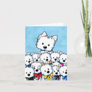 Westie Mamma och Valpar Inbjudan
