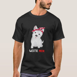 Westie Mamma Väster Highland White Terrier Hundäls T Shirt