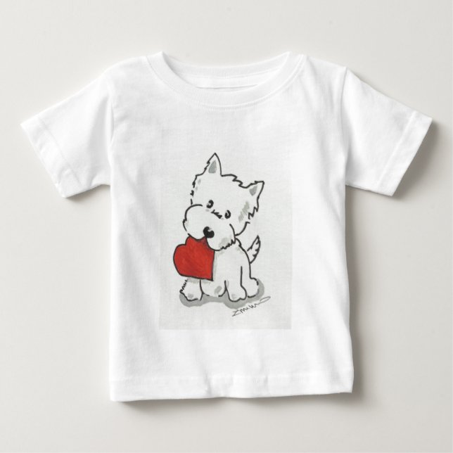 Westie med hjärta tröja (Framsida)