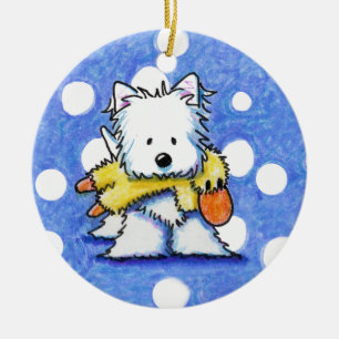 Westie med Ornament Leksak Anka