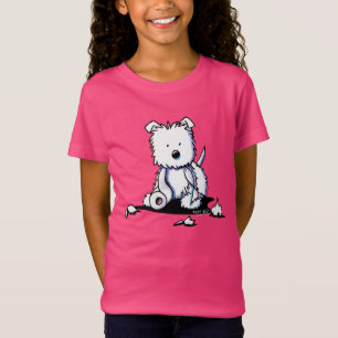 Westie med toalettpapper t-shirt