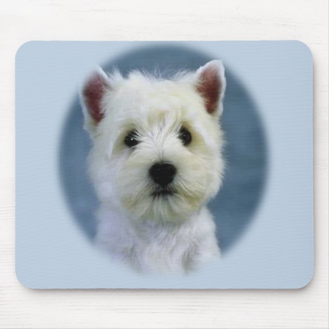 Westie mousepad musmatta (Framsidan)