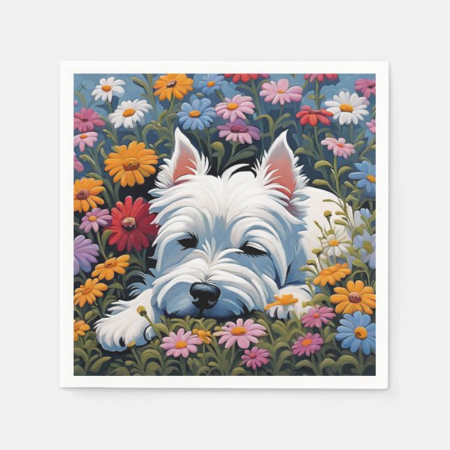 Westie napkins pappersservett (Framsidan)