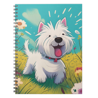 Westie notebook - Westie lever sitt bästa liv. Anteckningsbok