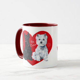Westie och Scottie Valentine Mugg