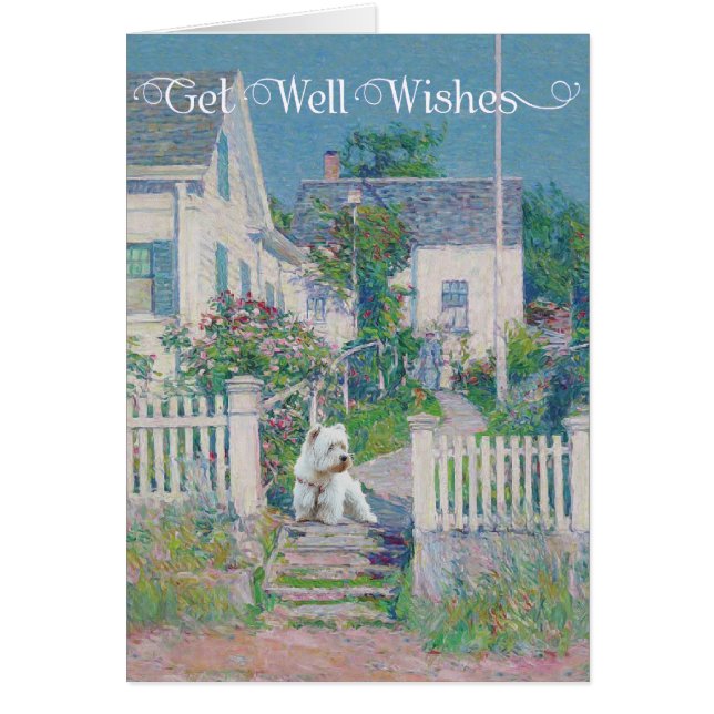 Westie on Guard Hälsningskort (Framsidan)