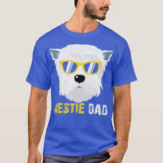 Westie Pappa-fartyg för Hundägare Fars dag Manar T Shirt