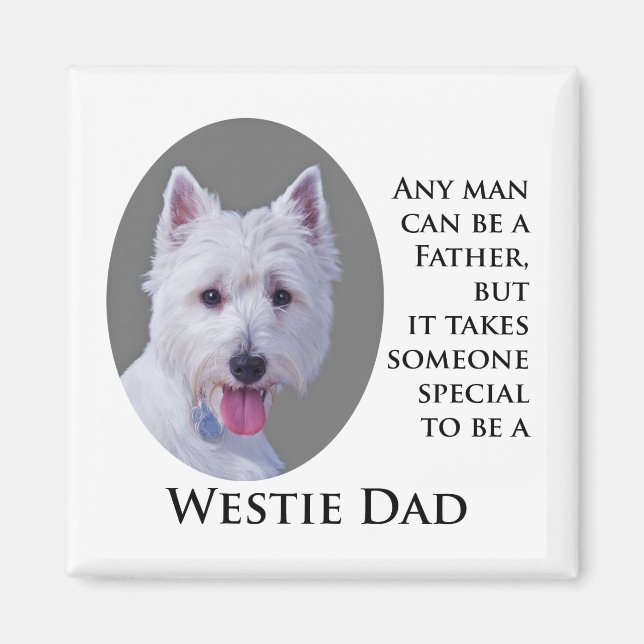 Westie Pappa Magnet (Framsidan)