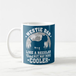 Westie Pappa som en vanlig Pappa-flony Westie Hund Kaffemugg