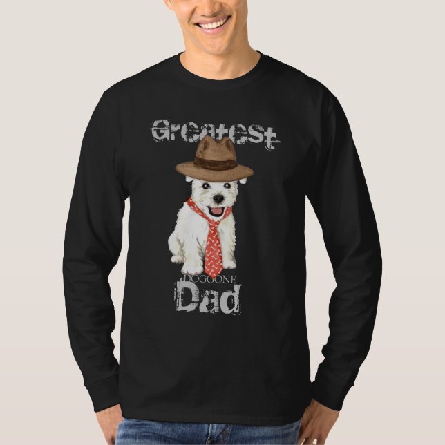 Westie Pappa Tee Shirt (Framsida)