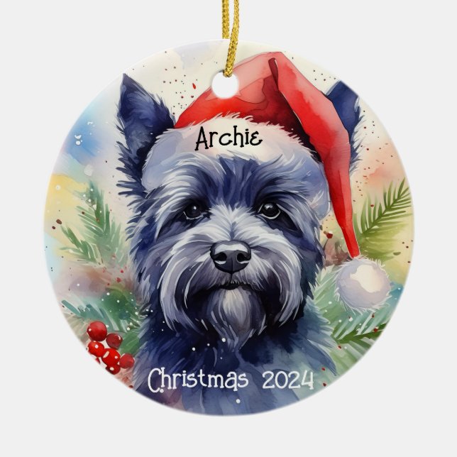 Westie personlig jul Ornament (Framsidan)