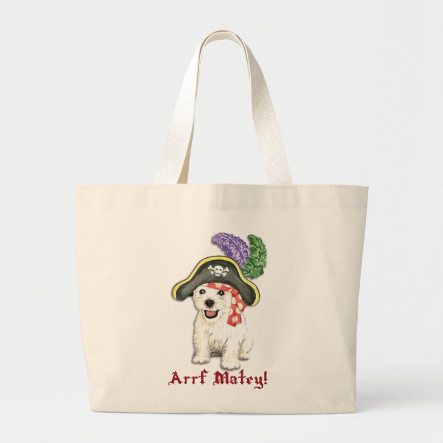 Westie Pirat Jumbo Tygkasse (Framsidan)