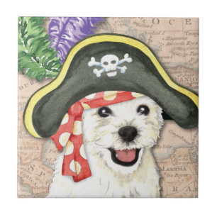 Westie Pirat Kakelplatta