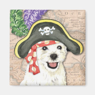 Westie Pirat Magnet