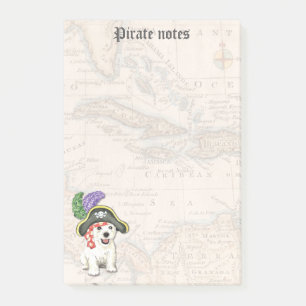 Westie Pirat Post-it Block