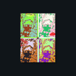 Westie Pop Art på staplad duk Canvastryck<br><div class="desc">Westie Pop Art på staplad duk</div>