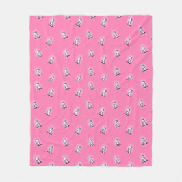 Westie Princess KiniArt Fleece Blanket