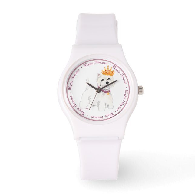 Westie Prinsessa Armbandsur (Framsida)