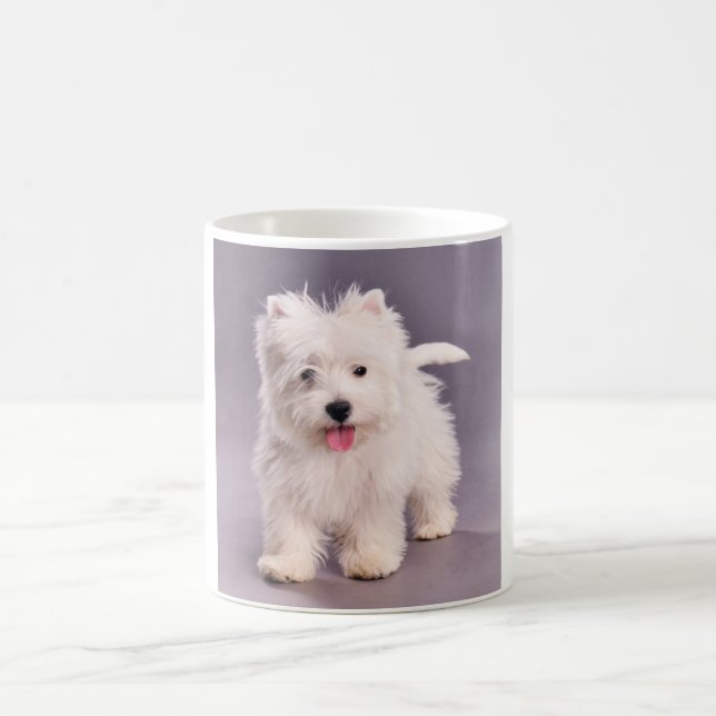 Westie puppy kaffemugg (Center)