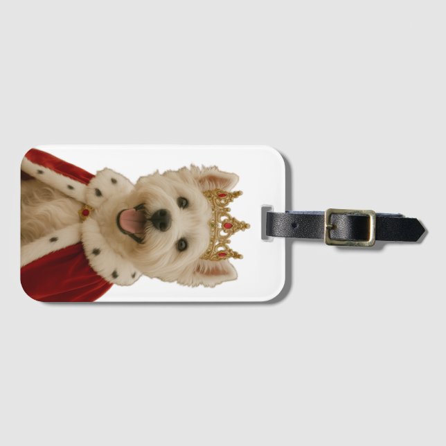 Westie Queen Bagagebricka (Framsida horisontal)