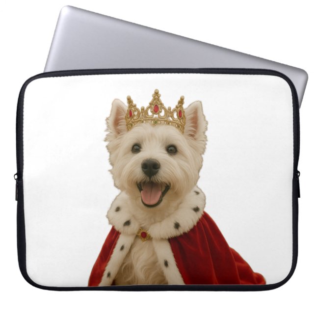 Westie Queen Laptop Fodral (Framsidan)
