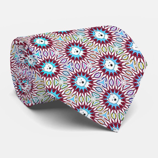 Westie Rainbow Bridge Neck Tie Slips (Rullad)
