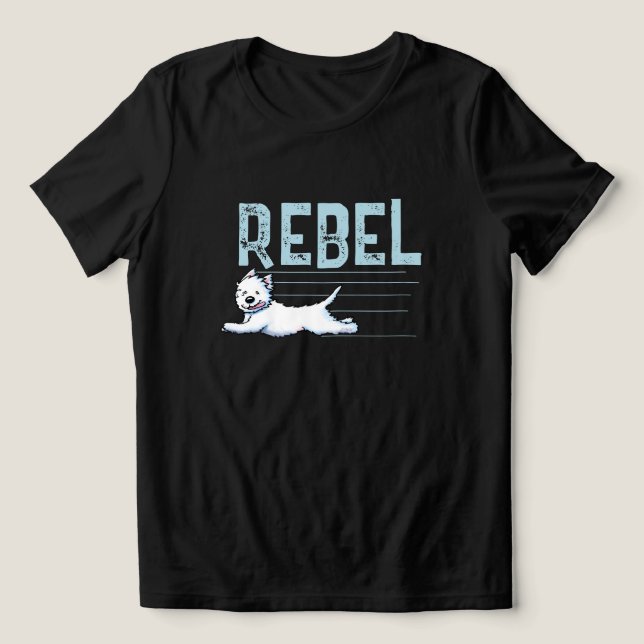 Westie Rebel T-Shirt (Design Framsida)