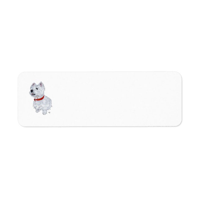 Westie Returadressetikett Returadress Etikett (Framsidan)
