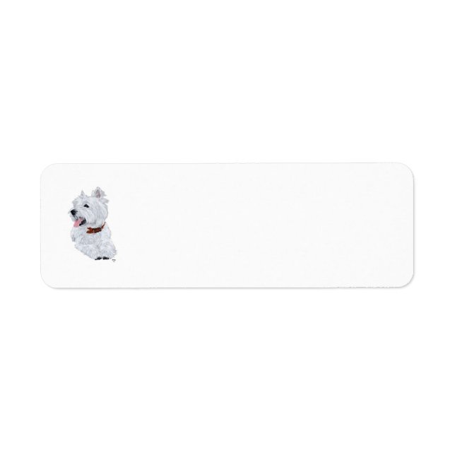 Westie Returadressetikett Returadress Etikett (Framsidan)