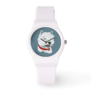 Westie Röd Krage Armbandsur