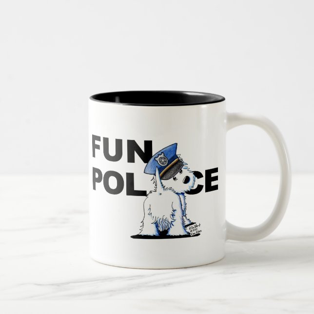 Westie ROLIGT POLICE Mugg (Höger)