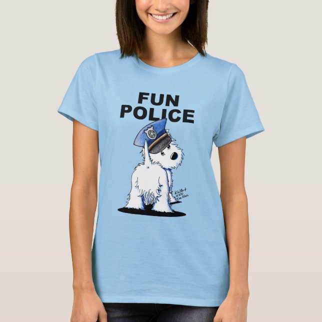 Westie ROLIGT POLICE Shirt Tröja (Framsida)