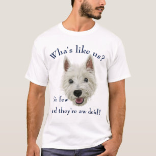 Westie rostat bröd t shirt