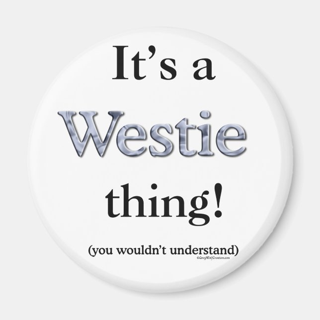 Westie Sak Magnet (Framsidan)