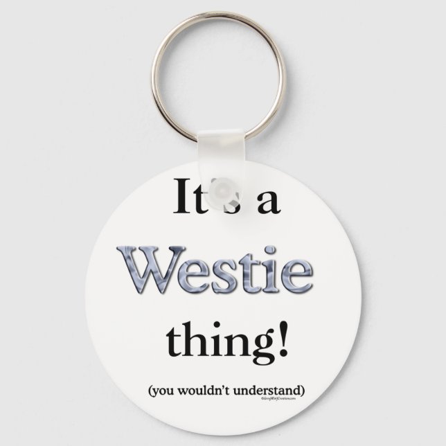 Westie Sak Nyckelring (Framsida)
