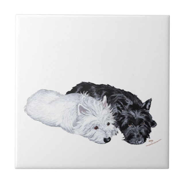 Westie & Scottie i vila Kakelplatta (Framsidan)