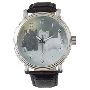 Westie Scottie Vintertid Armbandsur