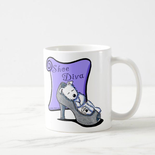 Westie SHOE DIVA Mugg (Höger)