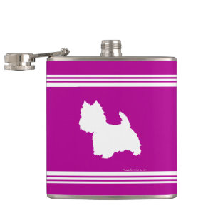 Westie Silhuett Fickplunta