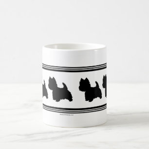 Westie Silhuett Kaffemugg