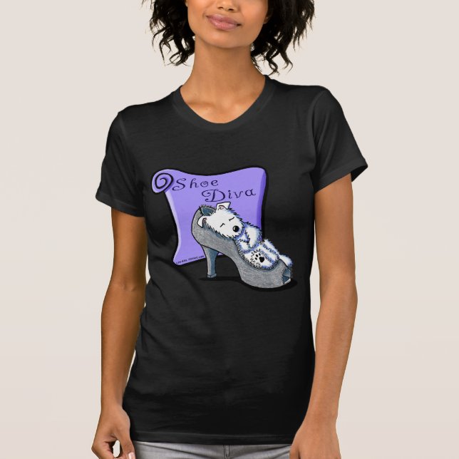 Westie SKOR DIVAEN Tee Shirt (Framsida)