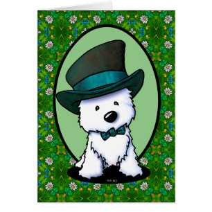 Westie skräcker Saint Paddy's Day OBS Kort