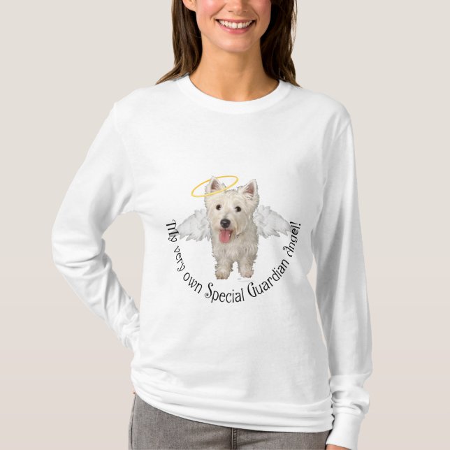 Westie Skyddsängel Tröja (Framsida)
