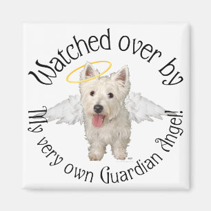 Westie Skyddsänglar Magnet