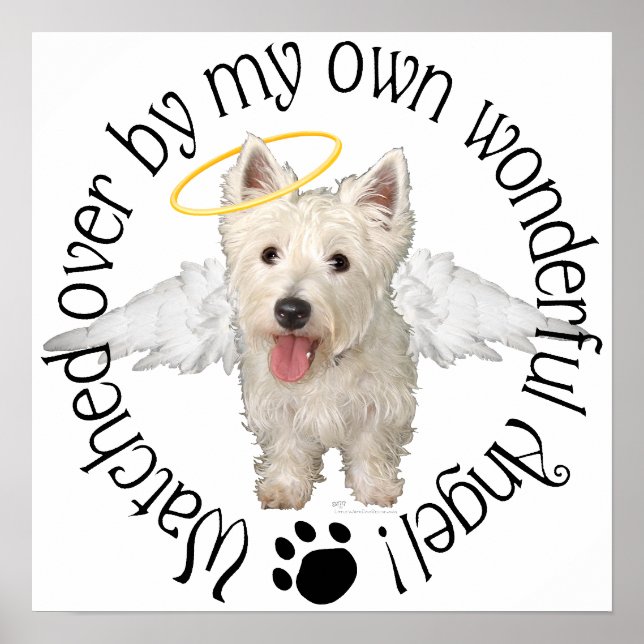 Westie Skyddsänglar Poster (Framsidan)