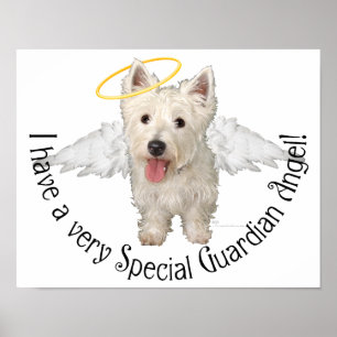 Westie Skyddsänglar Poster