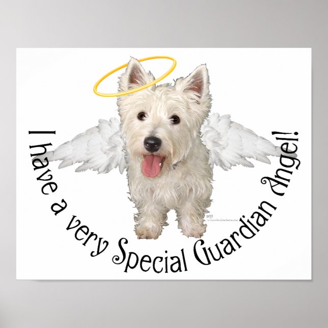 Westie Skyddsänglar Poster (Framsidan)